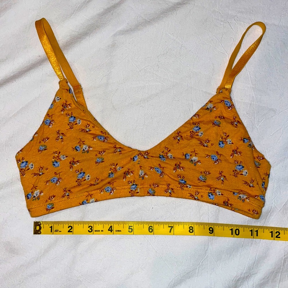 Orange/Yellow floral bralette